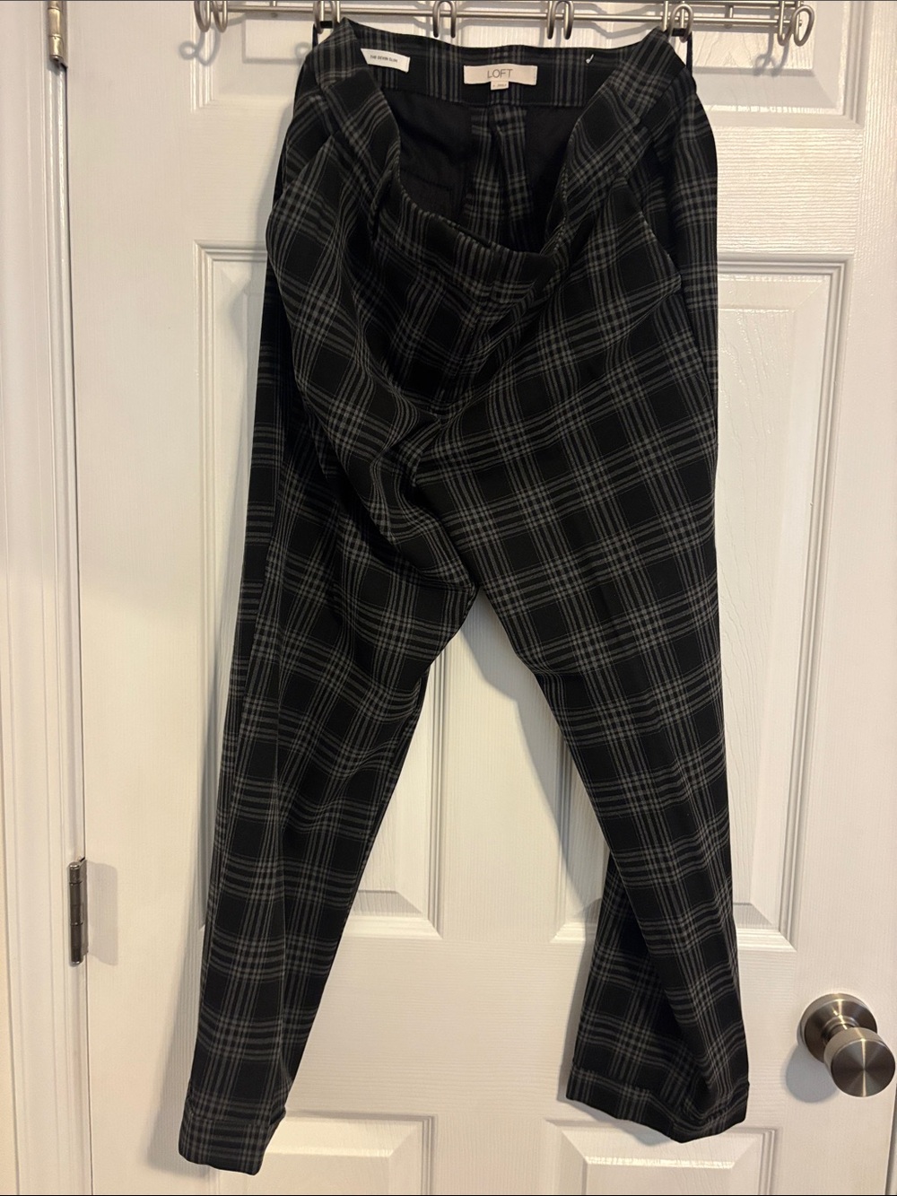 LOFT Black Plaid Women’s Dress Pants